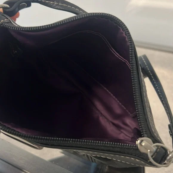 Coach 🖤 black leather wristlet - wallet - clutch - vintage - Picture 7 of 8